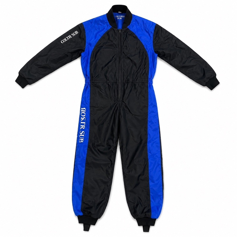 Coltri Sub Pile Drysuit Undersuit Thermal Diving Suit Adult L Blue Black